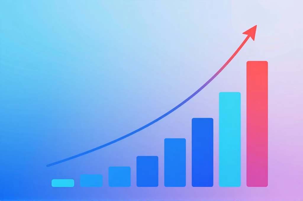 Résultats et ROI du marketing digital : courbes de croissance et métriques de succès en hausse